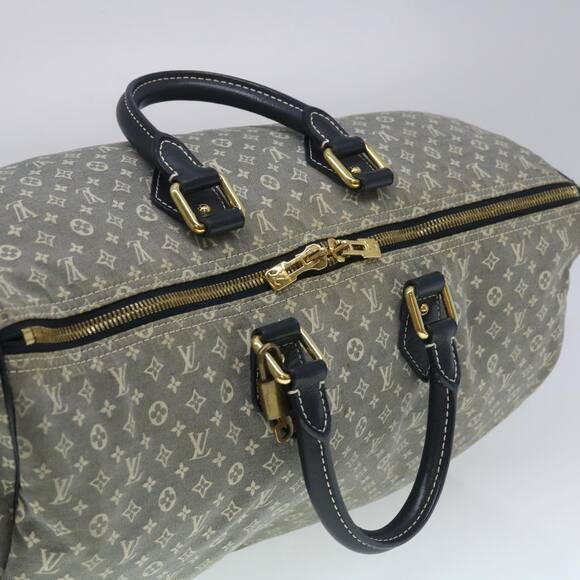 LOUIS VUITTON Monogram Idylle Speedy Voyage Boston Bag Navy M56706 - Picture 7 of 16
